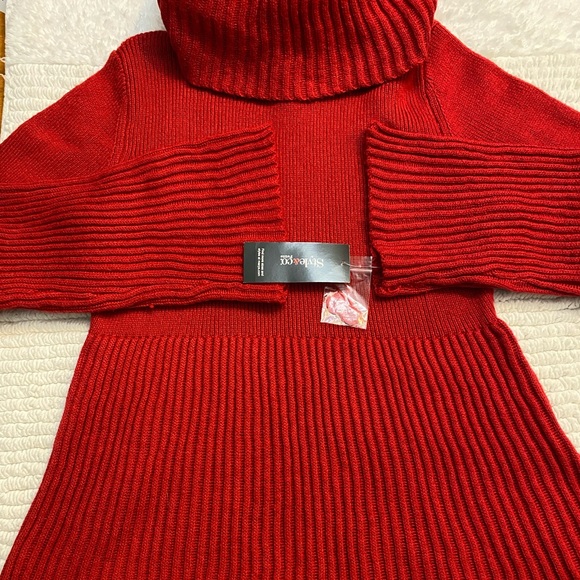 Style & Co Petite Turtleneck‎ Red Sweater Size Petite M - Picture 5 of 6